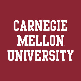 Carnegie Mellon University Tartans Basic Block Crewneck Sweatshirt- Cardinal