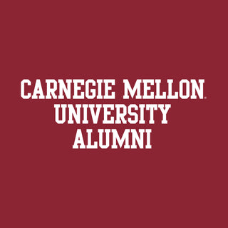 Carnegie Mellon University Tartans Basic Block Alumni Short Sleeve T Shirt - Cardinal