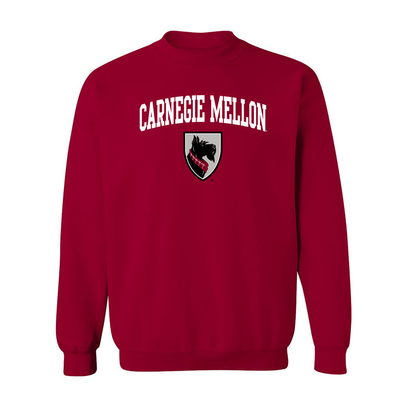 Carnegie Mellon Tartans Arch Logo Crewneck Sweatshirt - Cardinal