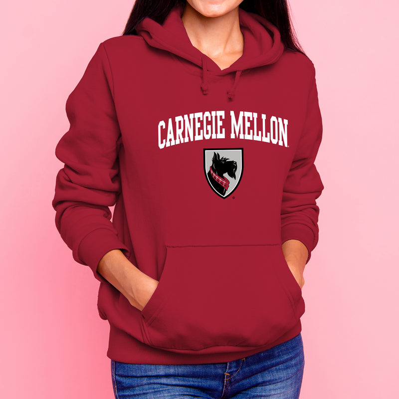 Carnegie Mellon Tartans Arch Logo Hoodie - Cardinal