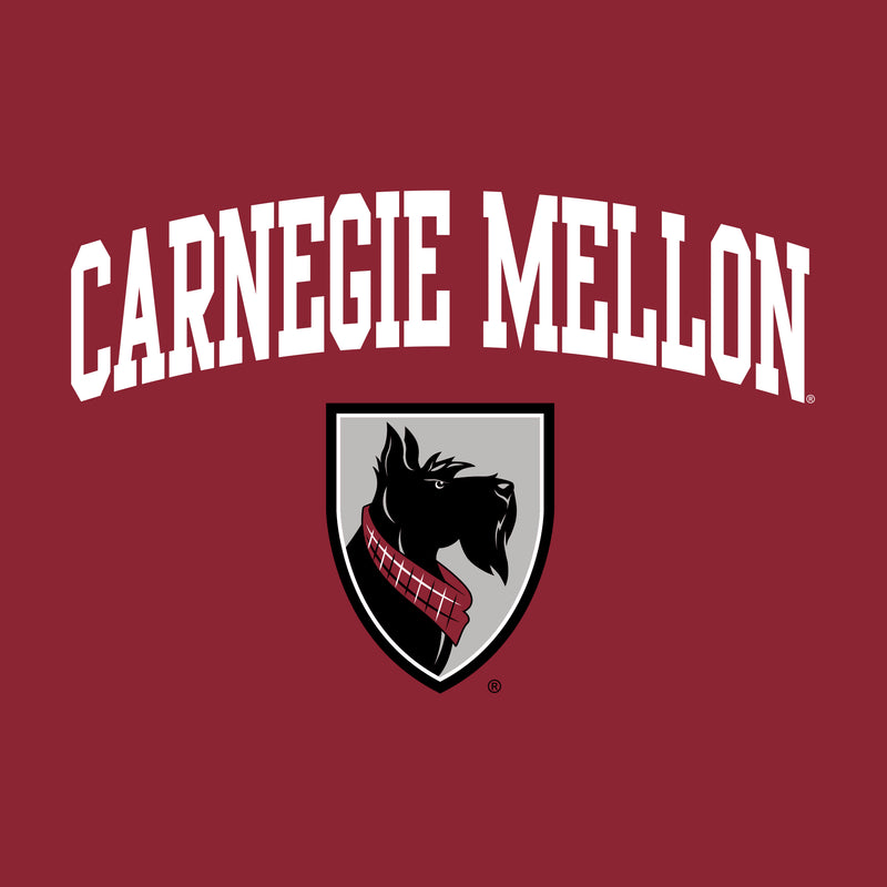Carnegie Mellon Tartans Arch Logo Crewneck Sweatshirt - Cardinal