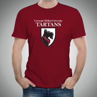 Carnegie Mellon University Tartan Logo Short Sleeve T-Shirt - Cardinal