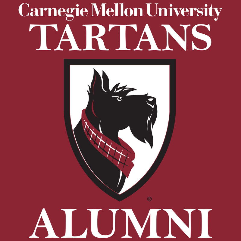 Primary Alumni Carnegie Mellon University Tartans Basic Cotton Short Sleeve T Shirt - Cardinal