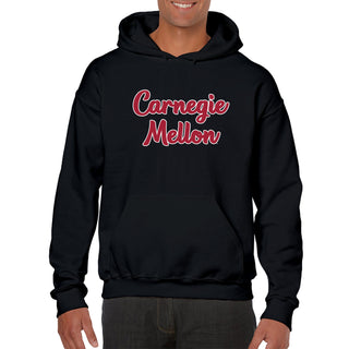 Carnegie Mellon Tartans Basic Script Heavy Blend Hoodie - Black