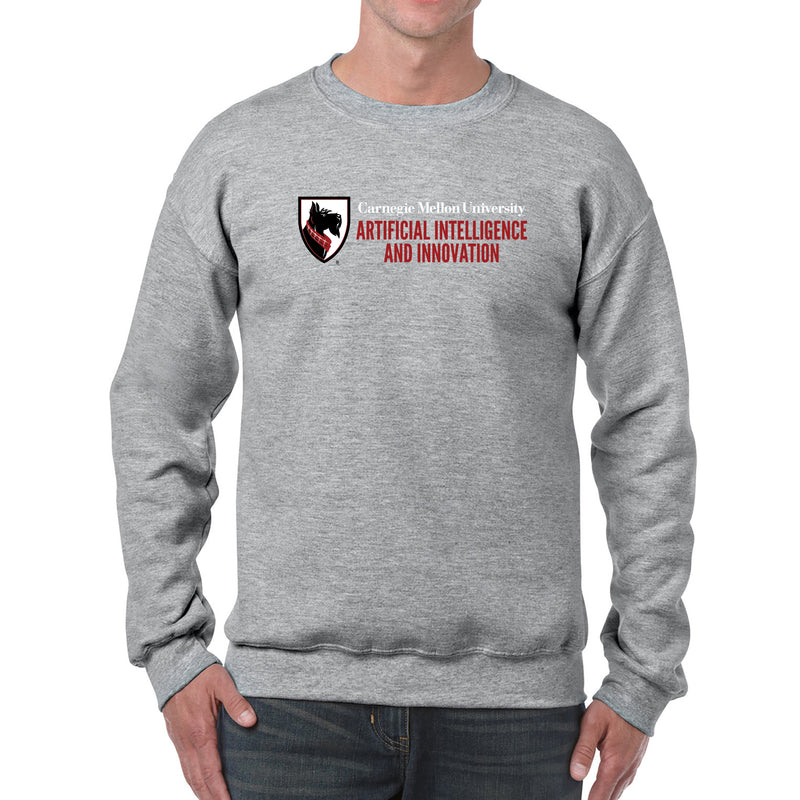 Carnegie Mellon University Tartans AI & Innovation Canvas Crewneck Sweatshirt - Sport Grey