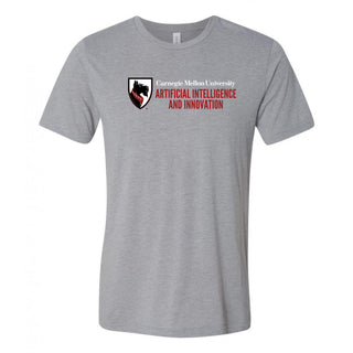 Carnegie Mellon University Tartans AI & Innovation Canvas Triblend Short Sleeve T Shirt - Athletic Grey