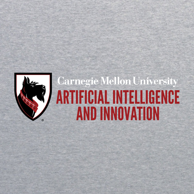 Carnegie Mellon University Tartans AI & Innovation Canvas Triblend Short Sleeve T Shirt - Athletic Grey
