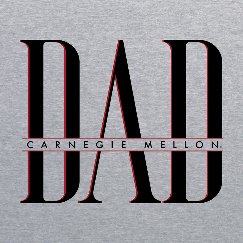Carnegie Mellon Tartans Classic Dad Crewneck Sweatshirt - Sport Grey