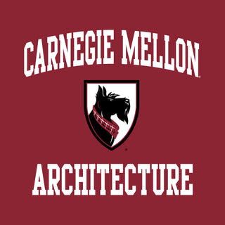 Carnegie Mellon University Tartans Arch Logo Architecture Short Sleeve T Shirt - Cardinal