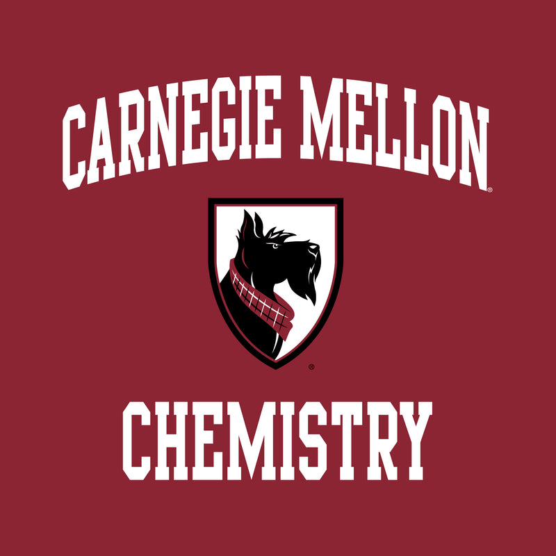 Carnegie Mellon University Tartans Arch Logo Chemistry Short Sleeve T Shirt - Cardinal