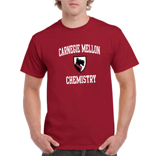 Carnegie Mellon University Tartans Arch Logo Chemistry Short Sleeve T Shirt - Cardinal