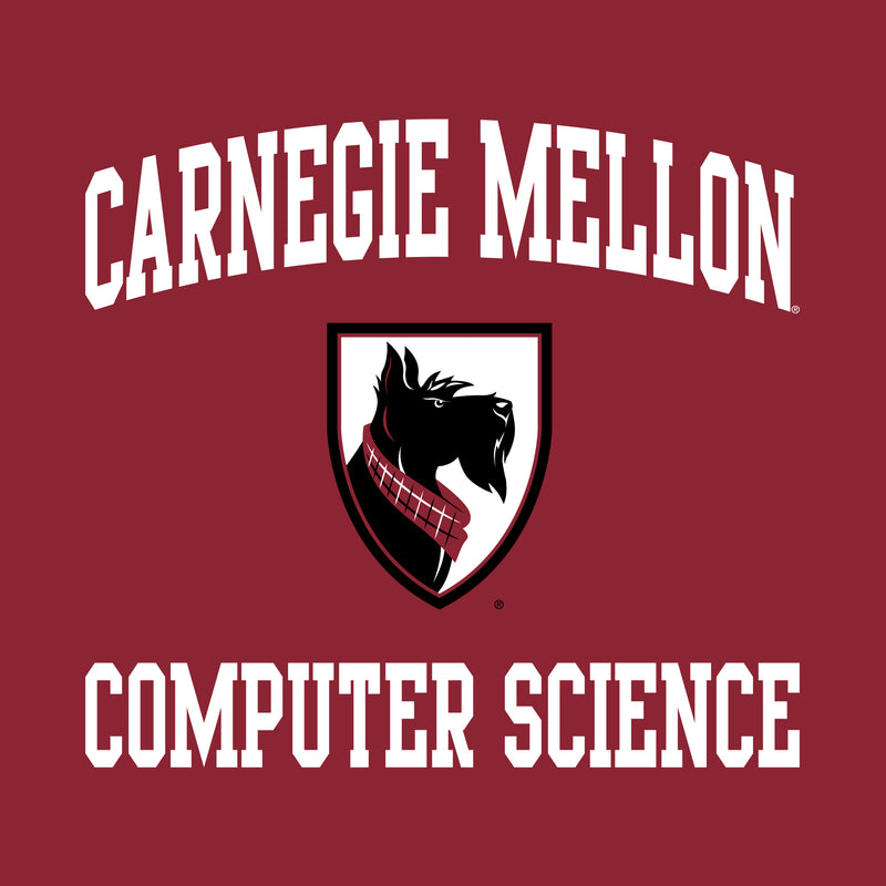 Carnegie Mellon University Tartans Arch Logo Computer Science Short Sleeve T Shirt - Cardinal