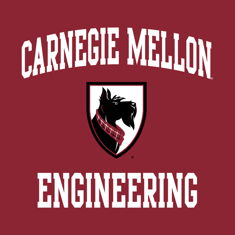 Carnegie Mellon University Tartans Arch Logo Engineering Short Sleeve T Shirt - Cardinal