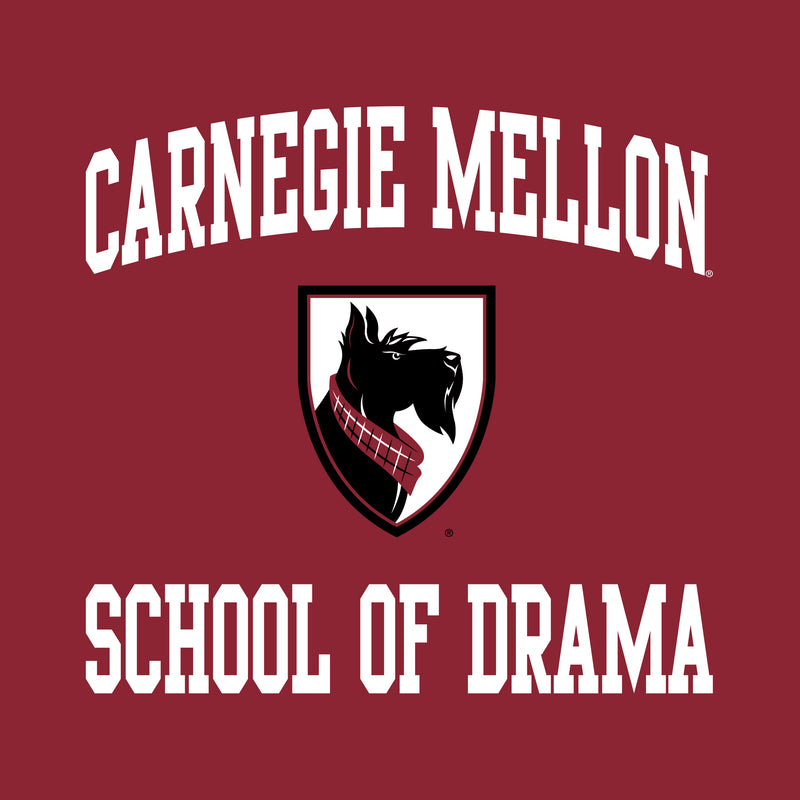 Carnegie Mellon University Tartans Arch Logo School of Drama Short Sleeve T-Shirt - Cardinal