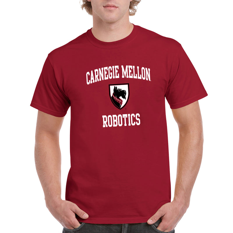 Carnegie Mellon University Tartans Arch Logo Robotics Short Sleeve T Shirt - Cardinal