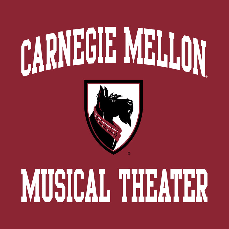 Carnegie Mellon University Tartans Arch Logo Musical Theater Short Sleeve T-Shirt - Cardinal