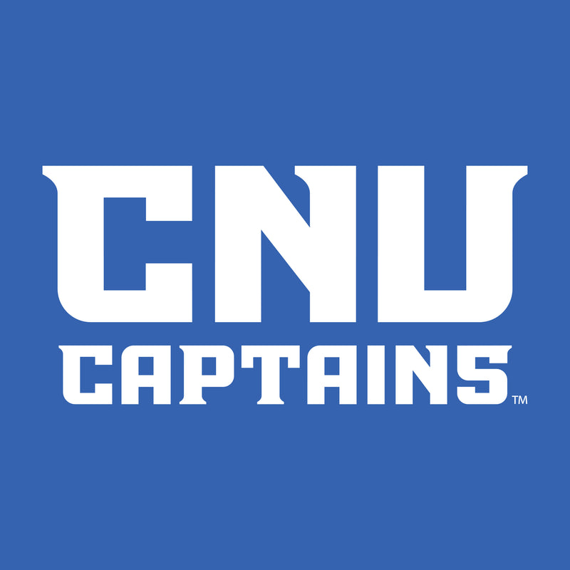 Christopher Newport University Captains Basic Block Youth Short Sleeve T-Shirt - Royal
