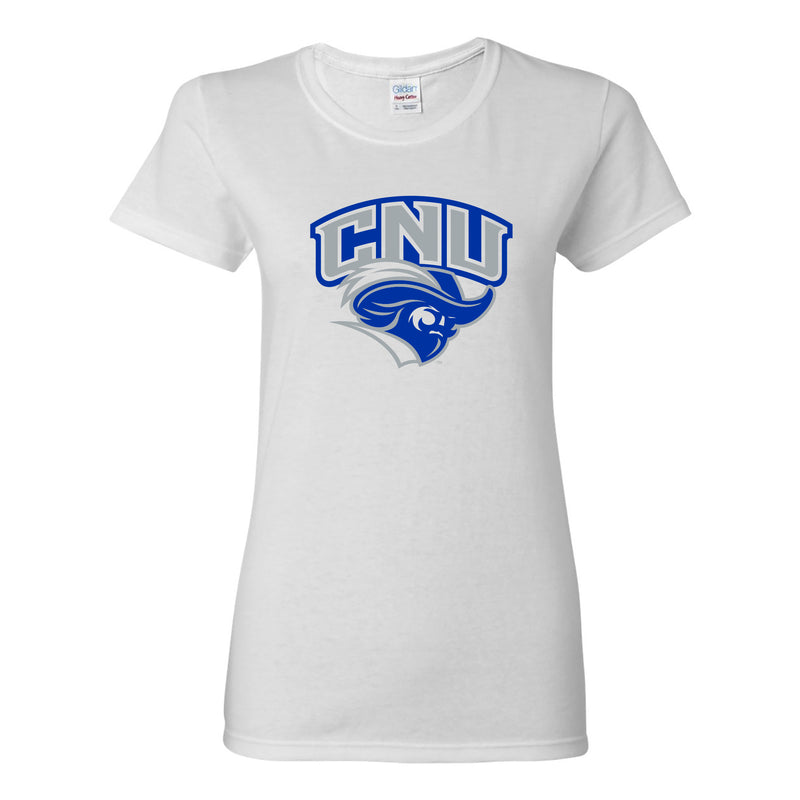 Christopher Newport University Captains Arch Logo Womens Short Sleeve T-Shirt - Royal