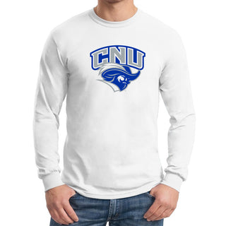 Christopher Newport University Captains Arch Logo Long Sleeve T-Shirt - White