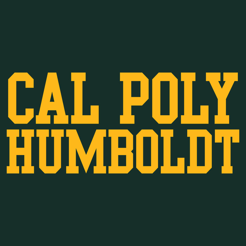 Cal Poly Humboldt Lumberjacks Basic Block Womens T Shirt - Forest
