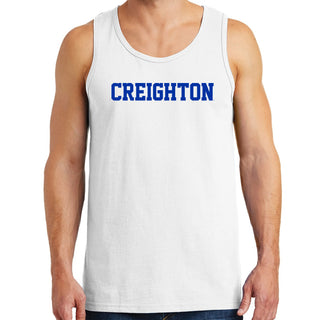 Creighton University Bluejays Basic Block Tank Top - White