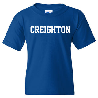 Creighton University Bluejays Basic Block Youth Short Sleeve T Shirt - Royal