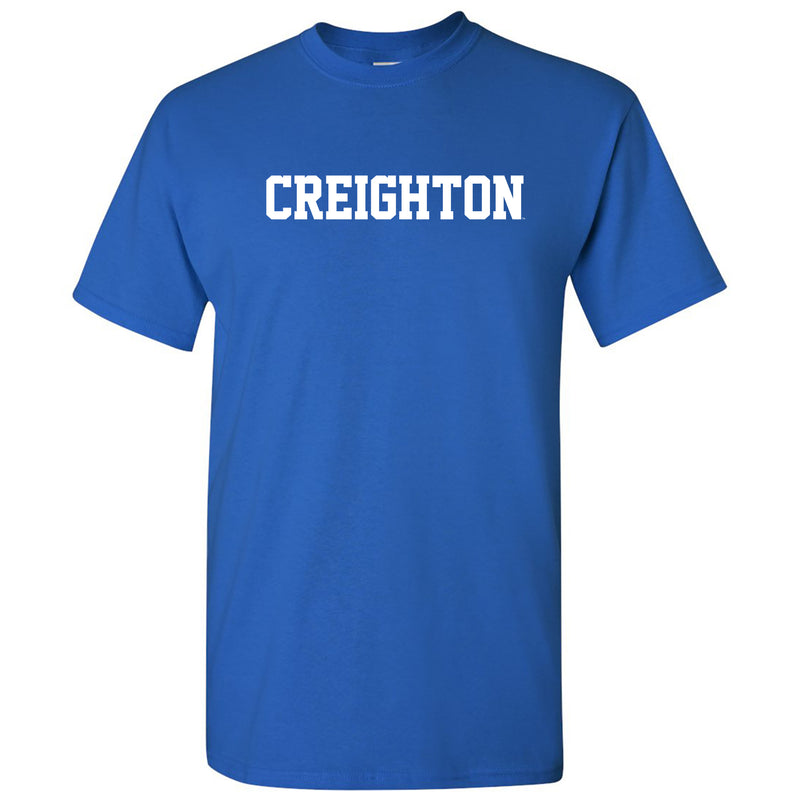 Creighton University Bluejays Basic Block Short Sleeve T Shirt - Royal