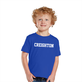 Creighton University Bluejays Basic Block Toddler Short Sleeve T Shirt - Royal