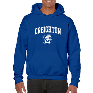 Creighton University Bluejays Arch Logo Heavy Blend Hoodie - Royal