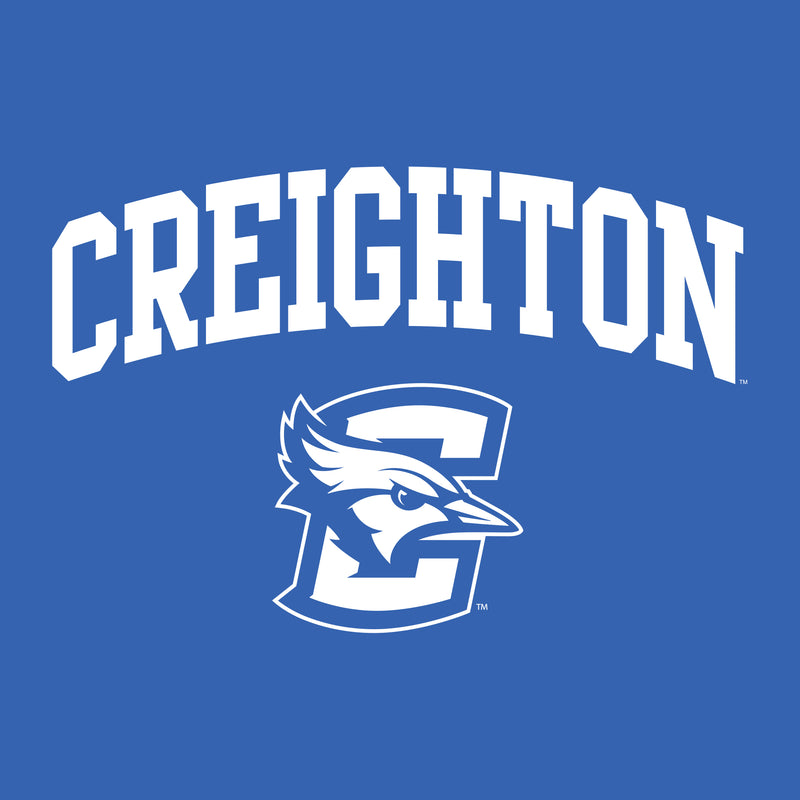 Creighton University Bluejays Arch Logo Short Sleeve T Shirt - Royal