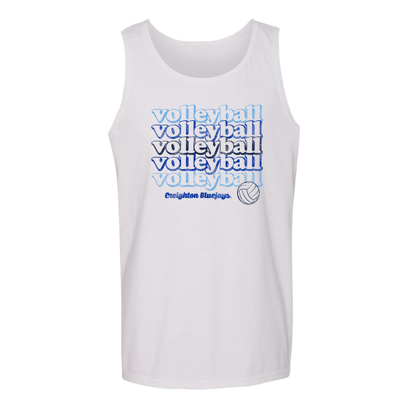 Creighton University Bluejays Volleyball Repeat Tank Top - White