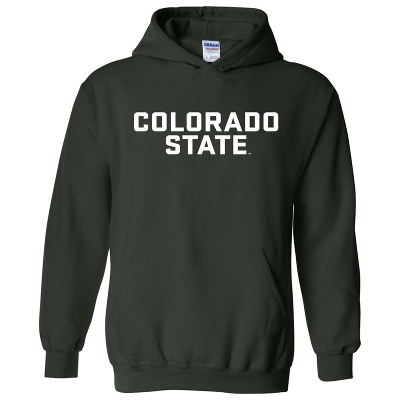 Colorado State University Rams Basic Block Hoodie - Forest
