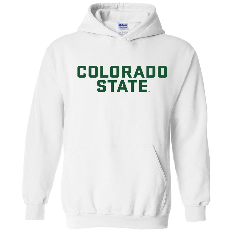 Colorado State University Rams Basic Block Hoodie - White