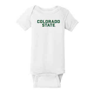 Colorado State Basic Block Creeper - White