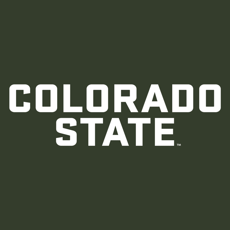 Colorado State University Rams Basic Block Short Sleeve T Shirt - Forest