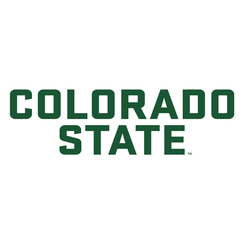 Colorado State University Rams Basic Block Long Sleeve T Shirt - White