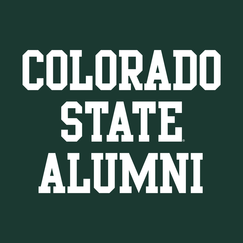 Colorado State University Rams Basic Block Alumni T Shirt - Forest