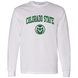 Colorado State University Rams Arch Logo Long Sleeve - White