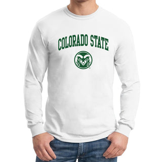 Colorado State University Rams Arch Logo Long Sleeve - White