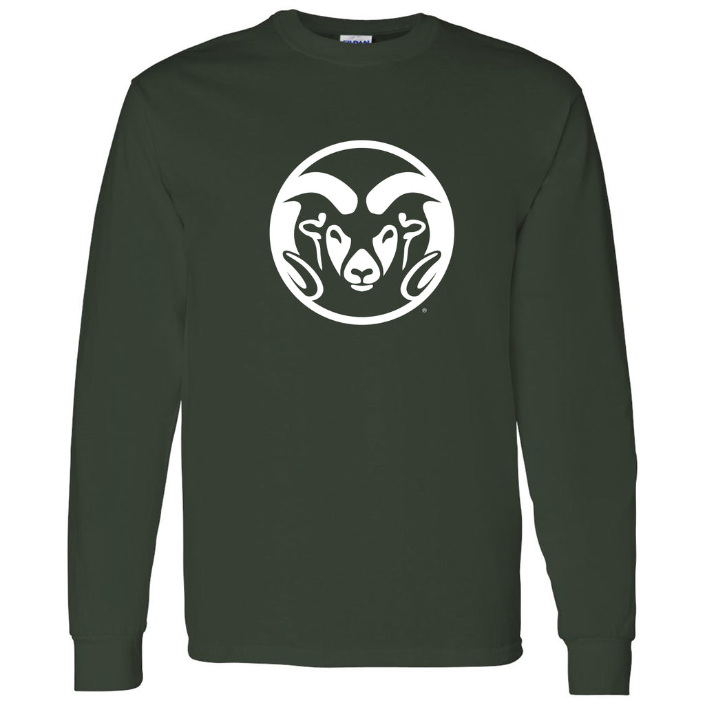 Colorado State University Rams Primary Logo Long Sleeve T Shirt - Fore ...