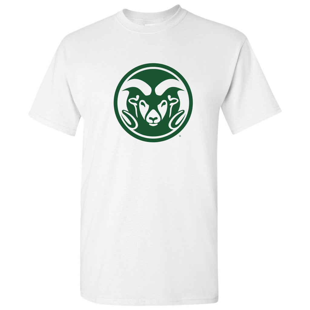 Colorado State University Rams Primary Logo Short Sleeve T Shirt - Whi ...