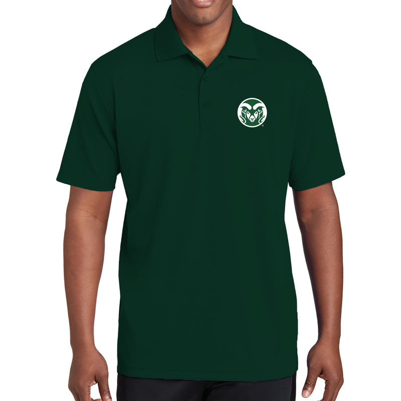Colorado State University Rams Primary Logo Polo - Forest