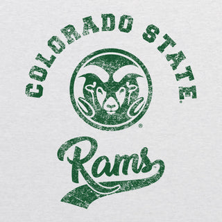 Colorado State Retro Script NLA Triblend - Heather White