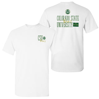 Colorado State Tall Type Tag T-Shirt - White