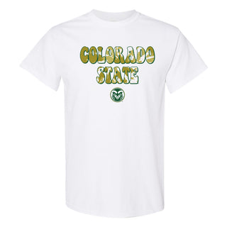 Colorado State Tie Dye Type T-Shirt - White