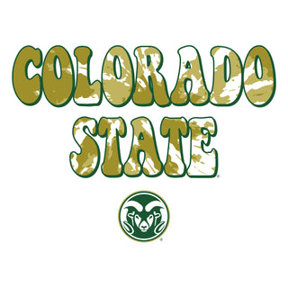 Colorado State Tie Dye Type T-Shirt - White