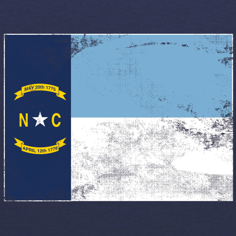North Carolina State Flag Carolina Blue Stripe - Vintage Navy