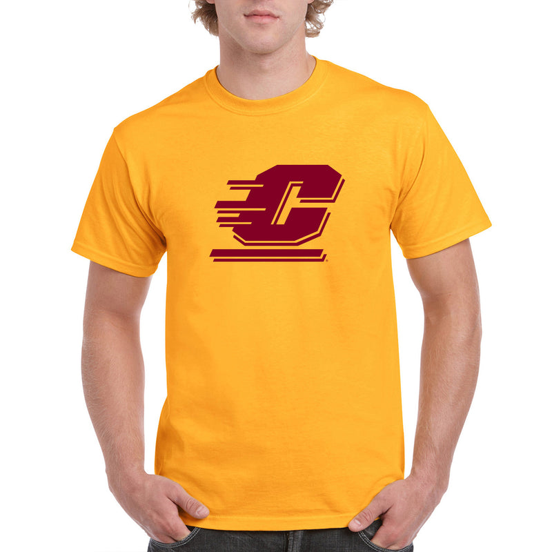 Central Michigan University Chippewas Action C Short Sleeve T Shirt - Gold