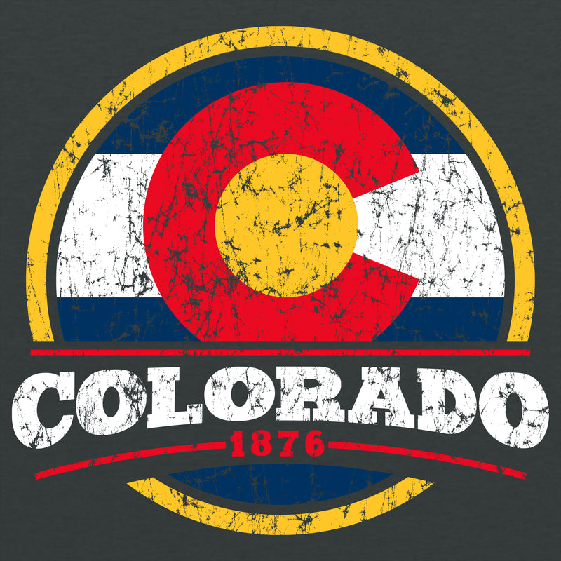 Colorado Distressed Circle T-Shirt - Dark Heather