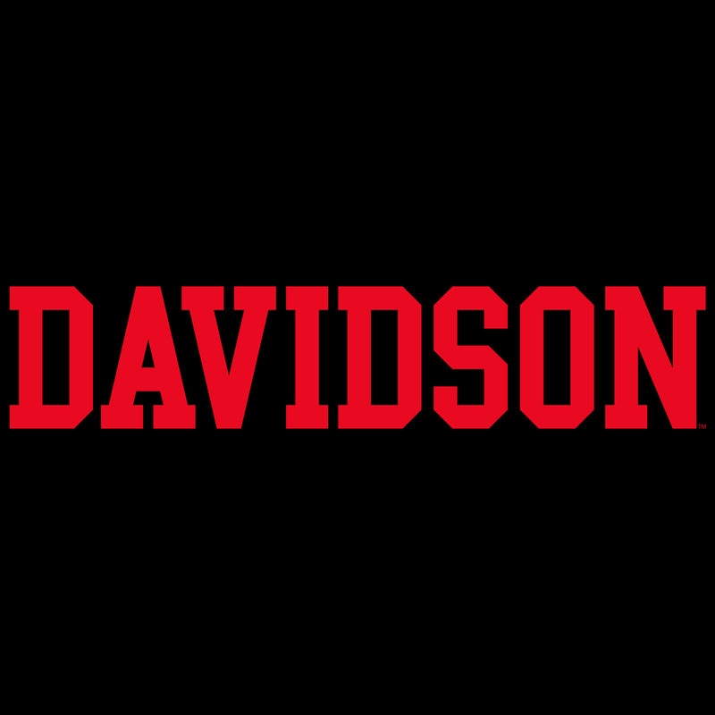 Davidson Wildcats Basic Block Long Sleeve Shirt - Black